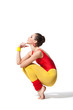 thinking fitness woman