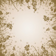 Illustration: brown branches and background brown branches and background