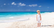 Adorable little girl at beach