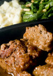Photo: meat loaf micro wave with mashed potatoes string beans meat loaf micro wave with mashed potatoes string beans