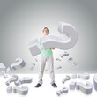 Man Carrying Question Mark