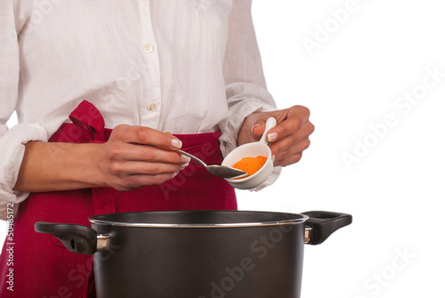 Photo: Cooking with curry Cooking with curry