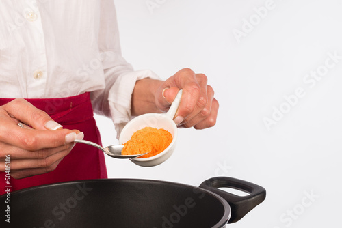 Photo: Cooking with curry Cooking with curry