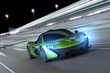 racing car at night