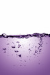 Purple water with bubbles