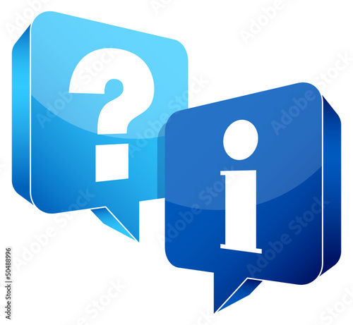 Vector: Speech Bubbles Question Information Light Blue/Blue Speech Bubbles Question Information Light Blue/Blue