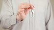Man holding keys