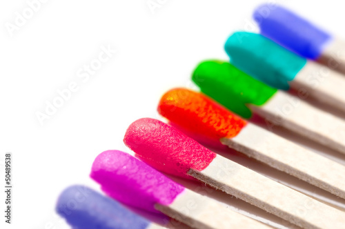Photo: Allumettes arc-en-ciel Allumettes arc-en-ciel