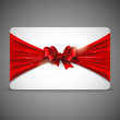 gift card with red bow