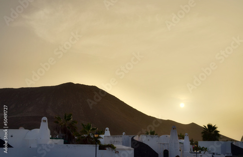 Photo: Lanzarote at dusk or dawn Lanzarote at dusk or dawn