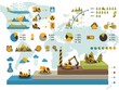 colorful ecology elements,vector info graphics