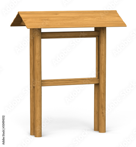 Illustration: Isolated Wooden Board Isolated Wooden Board