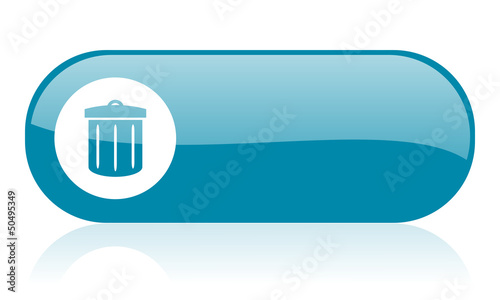Illustration: skull blue web glossy icon skull blue web glossy icon