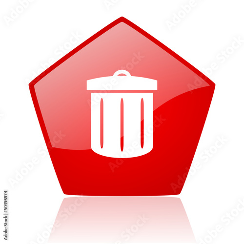 Illustration: wifi red web glossy icon wifi red web glossy icon
