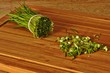 chives on blade board