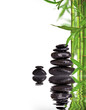 Photo: Spa still life with lava stones and bamboo sprouts Spa still life with lava stones and bamboo sprouts