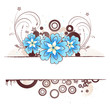 Beige floral border