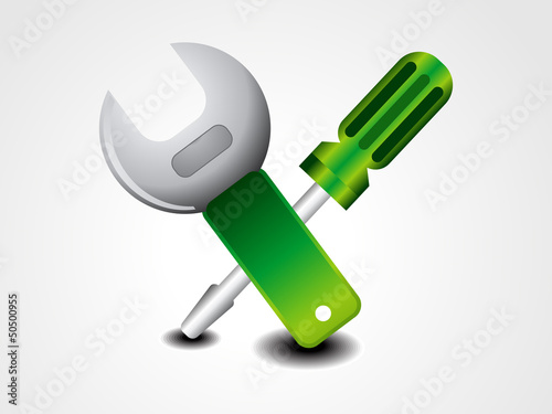 Vector: abstract glossy tools icon abstract glossy tools icon