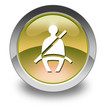 Yellow Glossy Pictogram "Seat Belt"