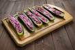 Filled zucchini