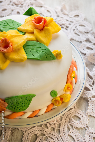 Photo: Decorated layer cake Decorated layer cake