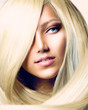 Beautiful Girl with Long Blond Hair