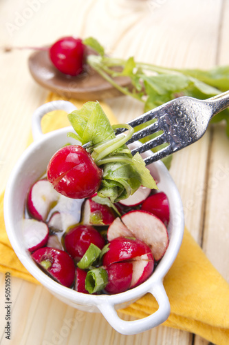 Photo: product from the garden, fresh radish product from the garden, fresh radish