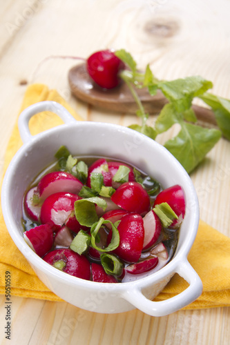 Photo: product from the garden, fresh radish product from the garden, fresh radish