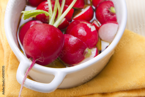 Photo: product from the garden, fresh radish product from the garden, fresh radish