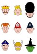 Cartoon character heads