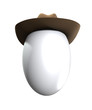 Easter Egg that is wearing a cowboy hat.