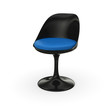 Retro Design Stuhl - Schwarz Blau
