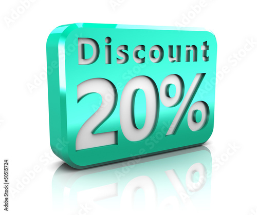 Illustration: twenty percent discount twenty percent discount