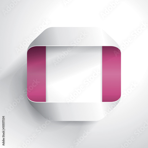 Vector: Origami paper frame with shadow background. Origami paper frame with shadow background.