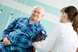 patient at Blood pressure medic test