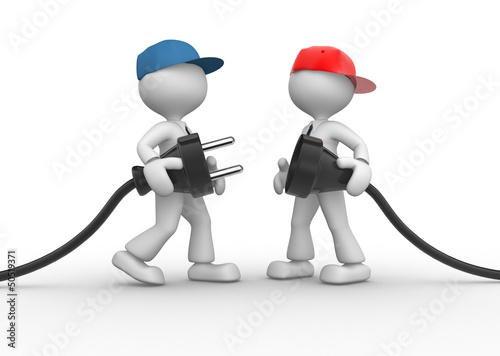 Illustration: Electric plug Electric plug