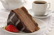 Chocolate Cheesecake with three kinds of chocolate.