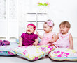 Foto: Kids among pillows Kids among pillows