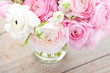 Bouquet of pink ranunculus (buttercup)