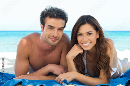 Photo: Happy Couple At Beach Happy Couple At Beach