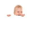baby mit tafel