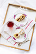 cake with fruit and crumble