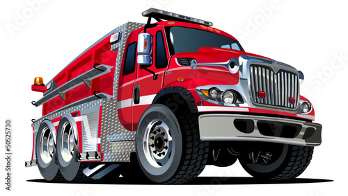 Vector: Vector Cartoon Fire Truck Vector Cartoon Fire Truck