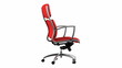 Video: modern red office chair loop rotate on white background modern red office chair loop rotate on white background