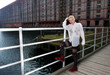 Pretty young female in urban scene and fashion