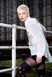 Pretty young female in urban scene and fashion