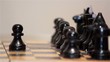 chess game, to make the first move