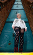 Pretty young female in urban scene and fashion