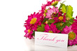 thanks with flowers
