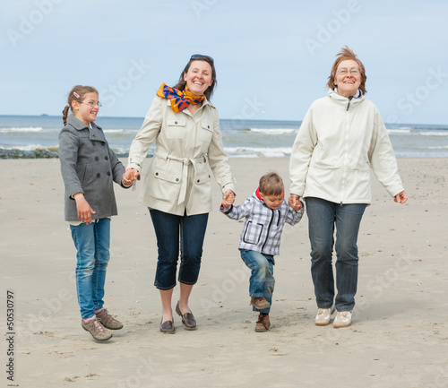 Photo: Family at the beach Family at the beach